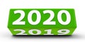 Green cube 2020-2019