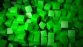 Green cubes background