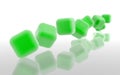 Green cubes 2