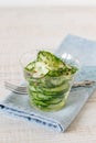 Green cucumbers salad Royalty Free Stock Photo