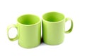 Green cups Royalty Free Stock Photo