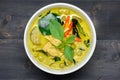 Green curry with chicken