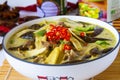 Green curry with eggplant Thai food Royalty Free Stock Photo