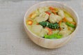 Green curry fish balls Royalty Free Stock Photo