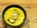 Green curry fish balls is thai cuisine Royalty Free Stock Photo