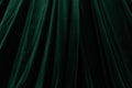 Green curtain in theatre background Royalty Free Stock Photo