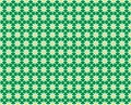 Green Daisy Patterned Background