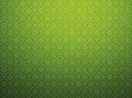 Green damask pattern background
