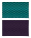 Green and dark purple feather retro pattern background.