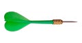 Green dart, isolated Royalty Free Stock Photo