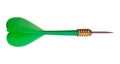 Green dart, isolated