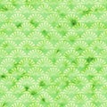 Green decorative watercolored background pattern