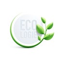 Green design concept. Ecology in French : Ecologie Royalty Free Stock Photo