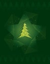 Green diamond Christmas tree