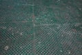 Green diamond metal floor, Abstract industrial background Royalty Free Stock Photo