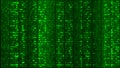 Green Digital BG. Coding or Hacking Concept. Royalty Free Stock Photo