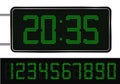 Green Digital Clock