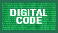 Green DIGITAL CODE Binary Matrix Vector, vector design Generative AI Royalty Free Stock Photo