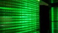 Green digital lines representing data processing technology Royalty Free Stock Photo