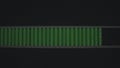 Green Digital Progress Bar on Dark Background Screen Display Royalty Free Stock Photo