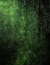 Green Digital Rain Abstract Background Royalty Free Stock Photo