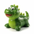 a green dinosaur toy Royalty Free Stock Photo