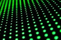 Green diodes on dark background