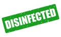 Green disinfected label