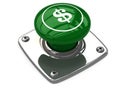 Green dollar button concept Royalty Free Stock Photo