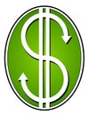 Verde dollaro francobolli contanti soldi 