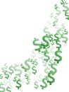 Green dollar symbols scatter currency vector Royalty Free Stock Photo