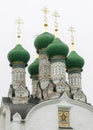 Green dome of a Christian Church against the sky. Royalty Free Stock Photo