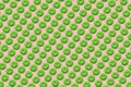 green donuts on light beige background small size