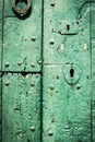 Green door. Royalty Free Stock Photo