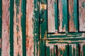 Green door weathered aged door grunge