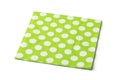 Green dot paper napkin Royalty Free Stock Photo