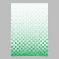 Green dot pattern brochure background - vector stationery template