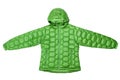 Green down jacket Royalty Free Stock Photo