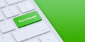 Green Download Button concept image Royalty Free Stock Photo