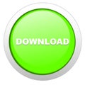 Green download button Royalty Free Stock Photo