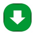 Green Download Button Royalty Free Stock Photo