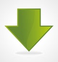 Green download icon