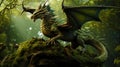 The green dragon embodies wood energy and protects the forest