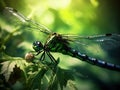 Green dragonfly Made With Generative AI illustration