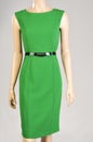 Green dress mannequin