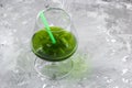 Green drink glass Royalty Free Stock Photo