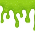 Green dripping liquid slime