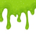 Green dripping liquid slime