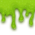 Green dripping liquid slime