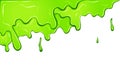 Green dripping paint left corner